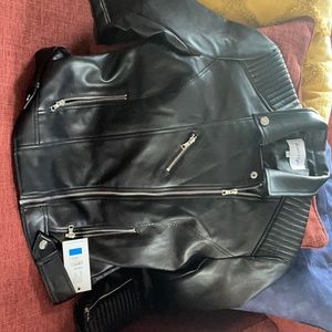 Leather coat
